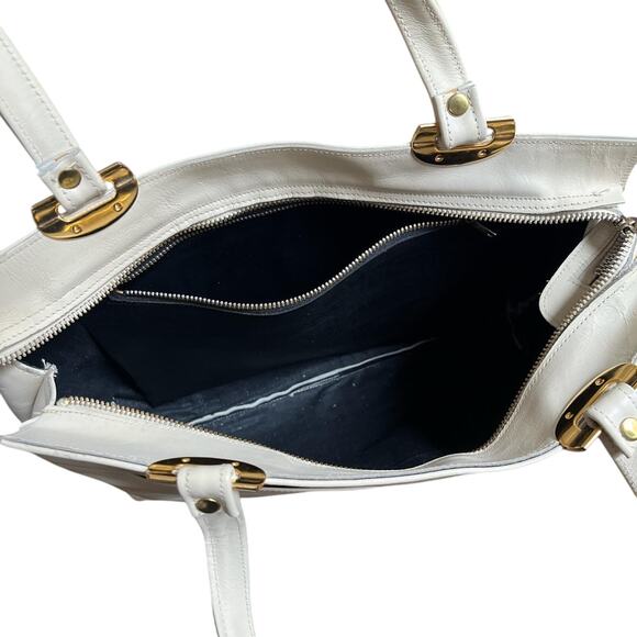 Cream Leather Purse - Picture 4 of 4